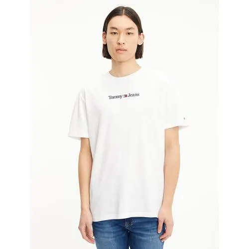 T-shirt de gola redonda, Classic Linear