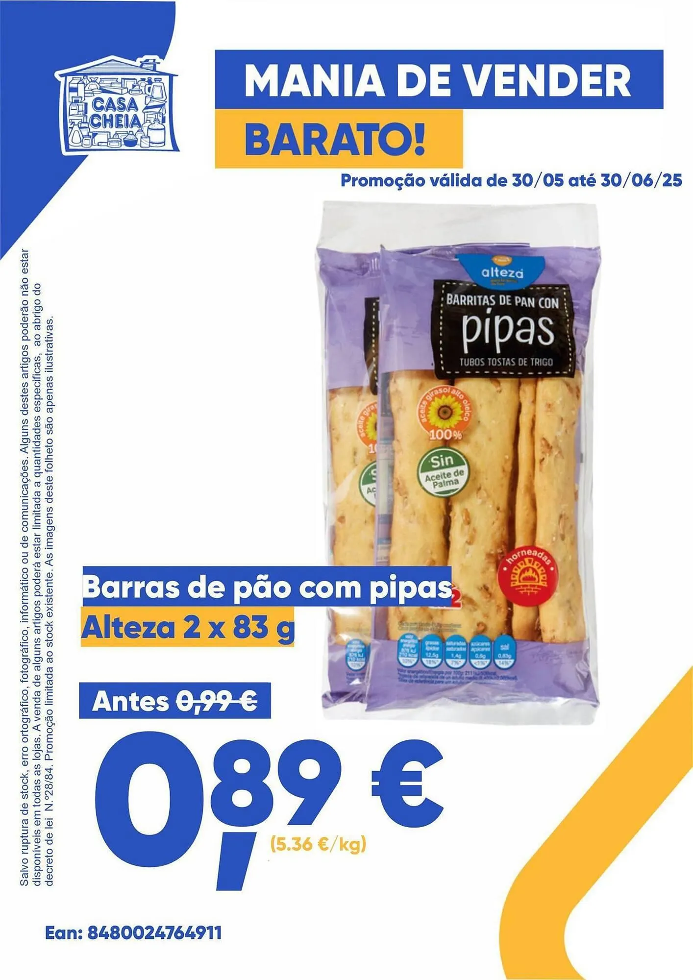 Folheto Folheto Casa Cheia de 30 de maio até 30 de junho 2025 - Pagina 1