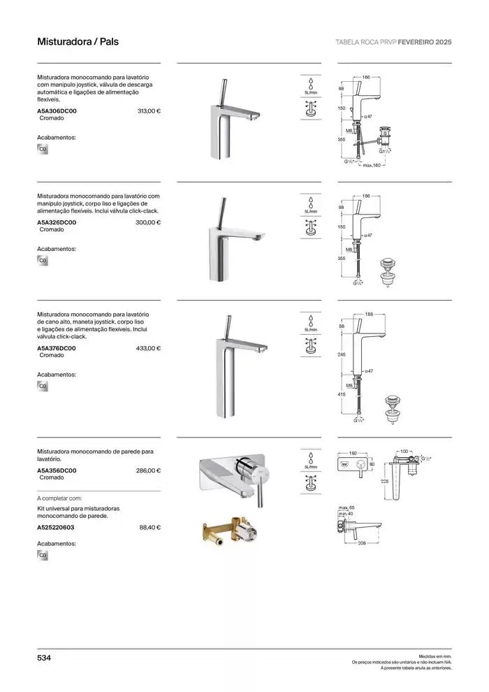 Folheto Soluções de Banho  de 6 de janeiro até 31 de dezembro 2025 - Pagina 536