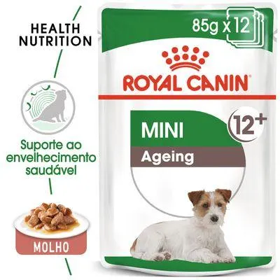 Royal Canin Mini Ageing 12+ em molho comida húmida para cães