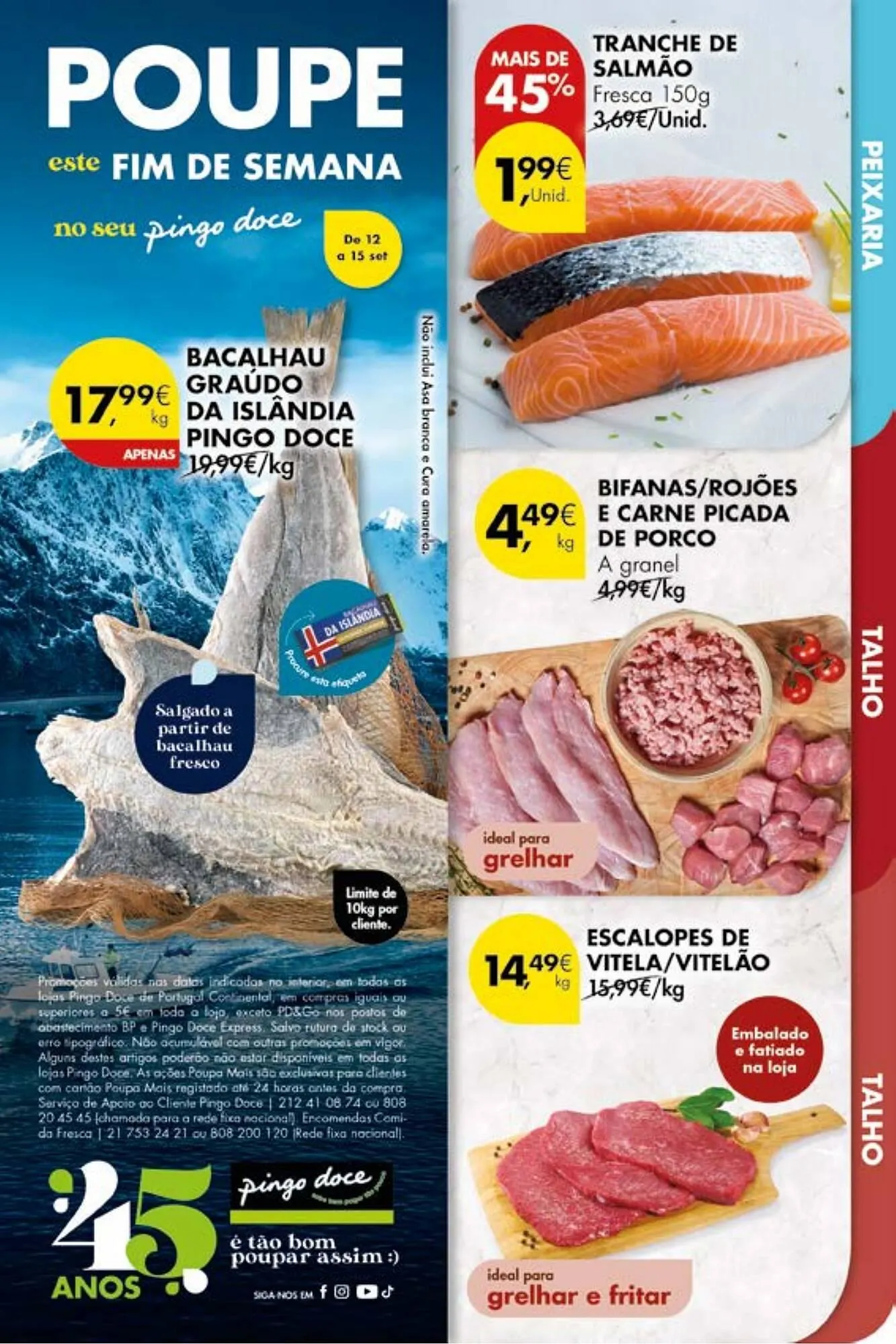 Folheto Folheto Pingo Doce de 12 de setembro até 15 de setembro 2025 - Pagina 1