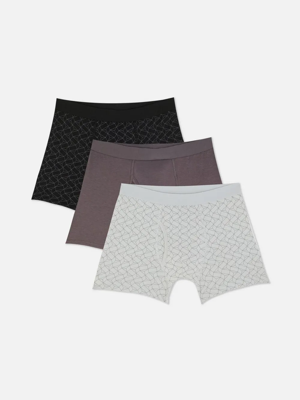 3-Pack Geometric Boxer Briefs