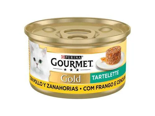comida húmida para gato gourmet gold tartelete com frango 85g