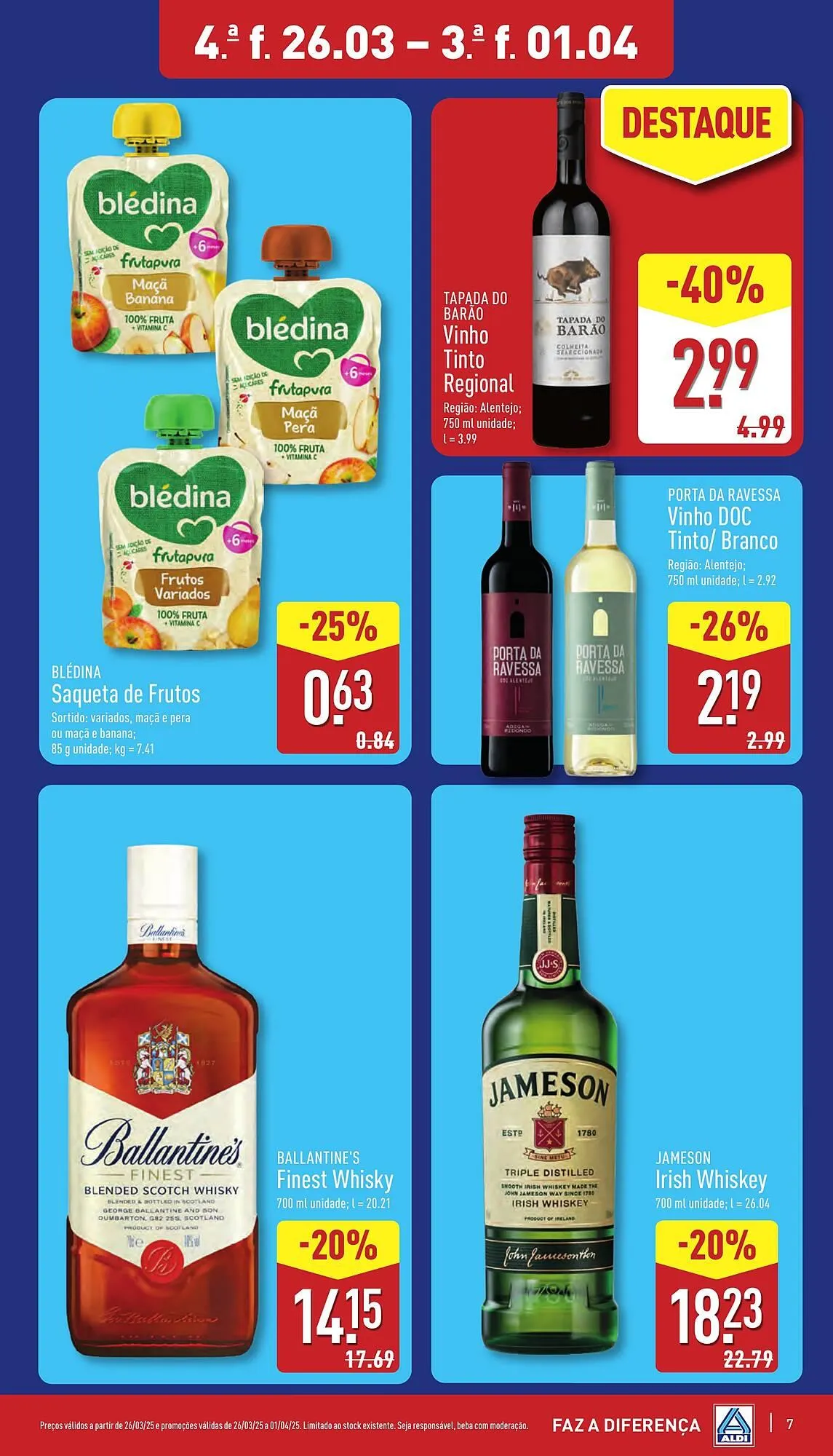 Folheto Folheto ALDI de 26 de março até 1 de abril 2025 - Pagina 7