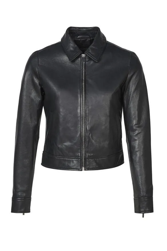 Blusão em pele Dominique