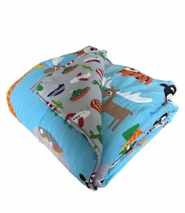 Colcha Reversível Animal Adventures