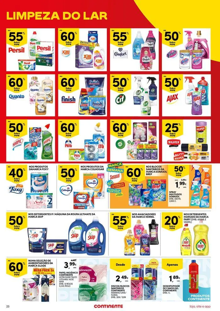 Folheto Continente Bom Dia: É de quem não se poupa de poupar de 8 de agosto até 12 de agosto 2024 - Pagina 23