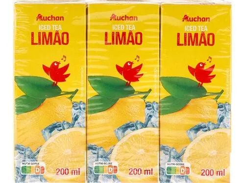 ice tea auchan limão 6x200ml