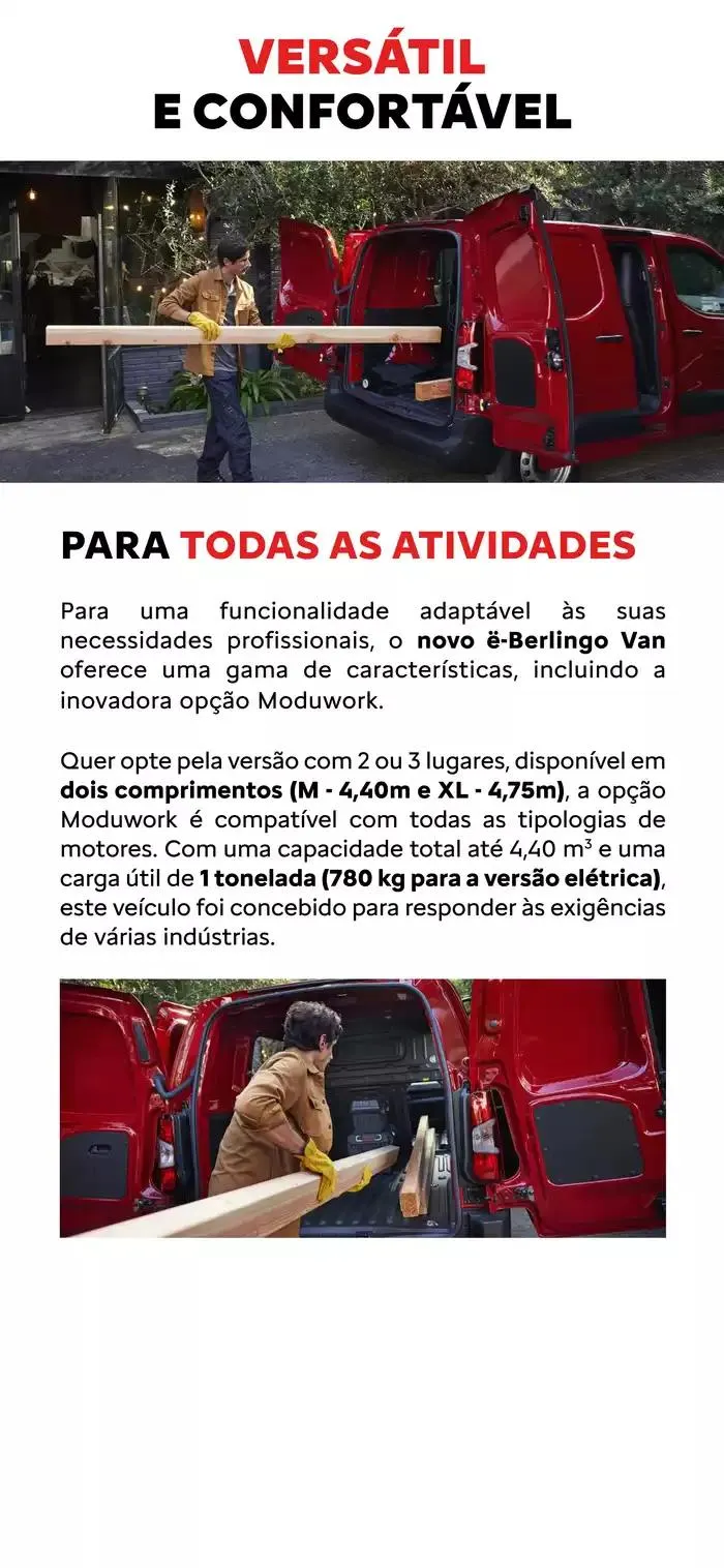 Folheto Catálogo Citroen Novo ë-Berlingo Van de 20 de novembro até 20 de novembro 2025 - Pagina 6