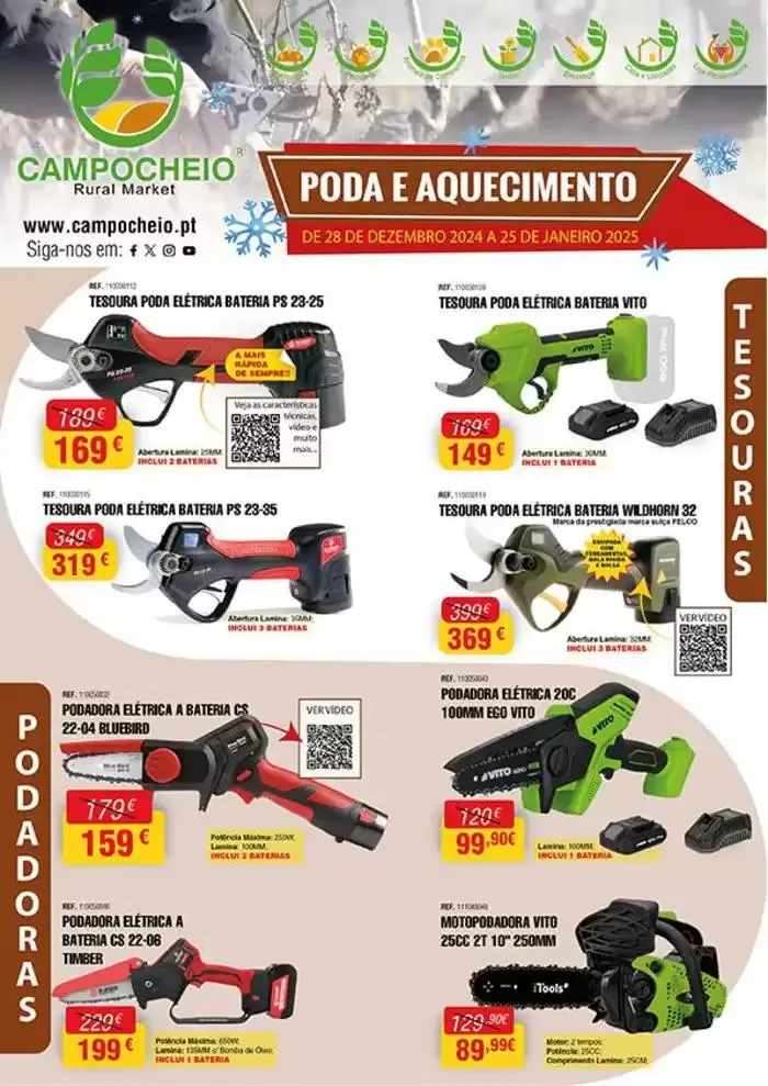 Folheto Folheto Poda e Aquecimento 2024-25 de 28 de dezembro até 25 de janeiro 2025 - Pagina 1