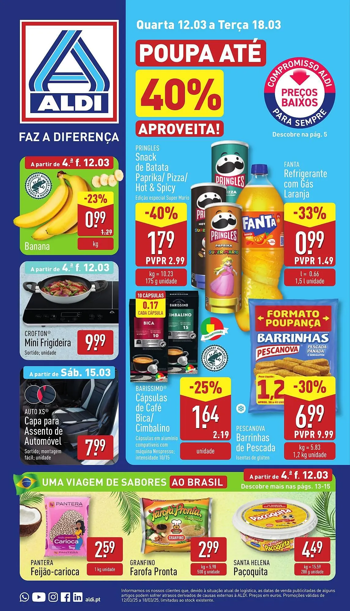 Folheto Folheto ALDI de 12 de março até 18 de março 2025 - Pagina 1