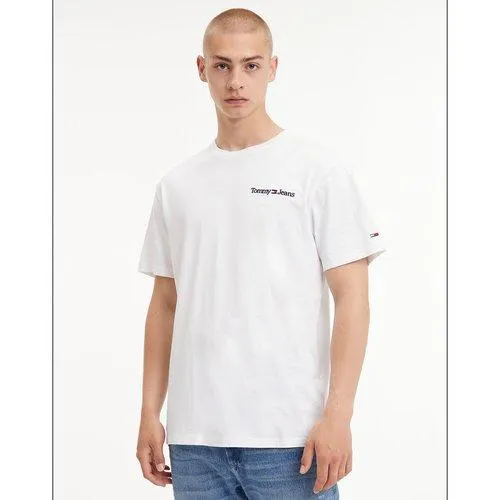 T-shirt com logótipo bordado no peito