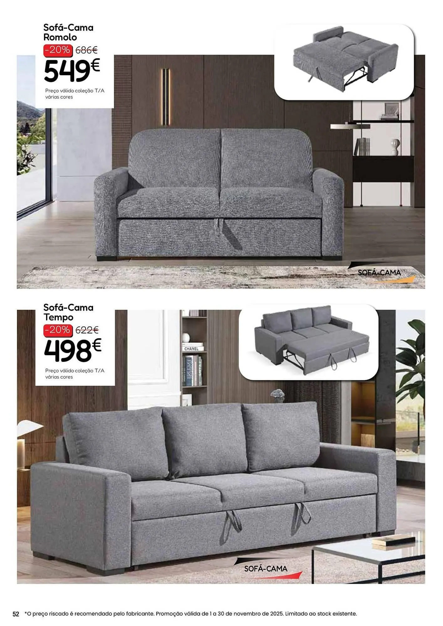 Folheto Folheto Hiper Centro do Móvel de 4 de novembro até 30 de novembro 2025 - Pagina 52