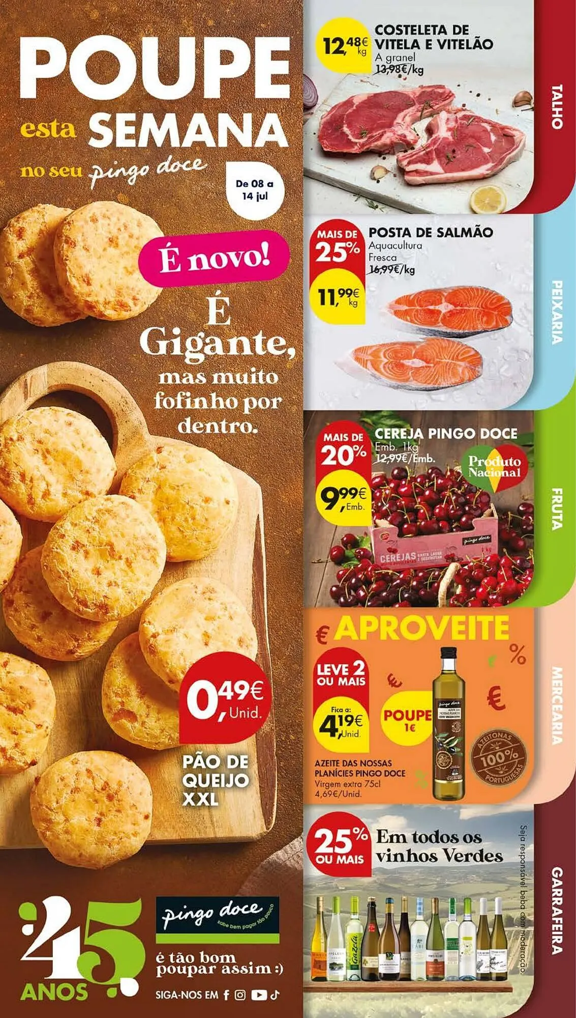 Folheto Folheto Pingo Doce de 8 de julho até 14 de julho 2025 - Pagina 1