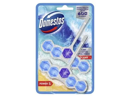 bloco domestos sanitário power 5 duo pack ocean 110g