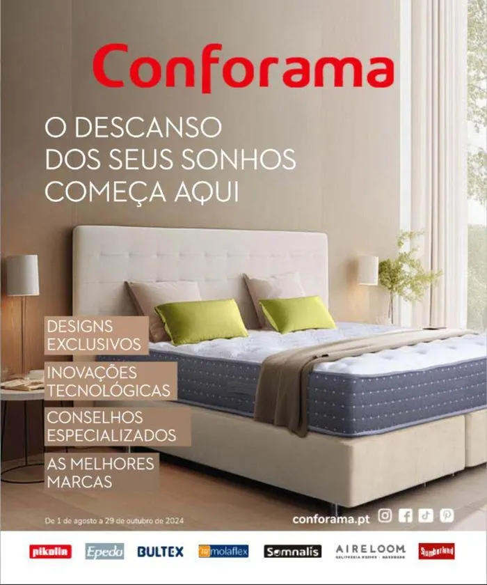Folheto Folheto Conforama de 1 de agosto até 29 de outubro 2024 - Pagina 1