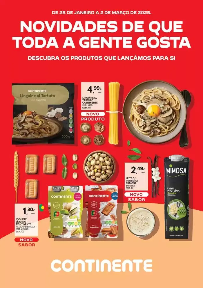Folheto Novidades de que toda a gente gosta. de 29 de janeiro até 2 de março 2025 - Pagina 1