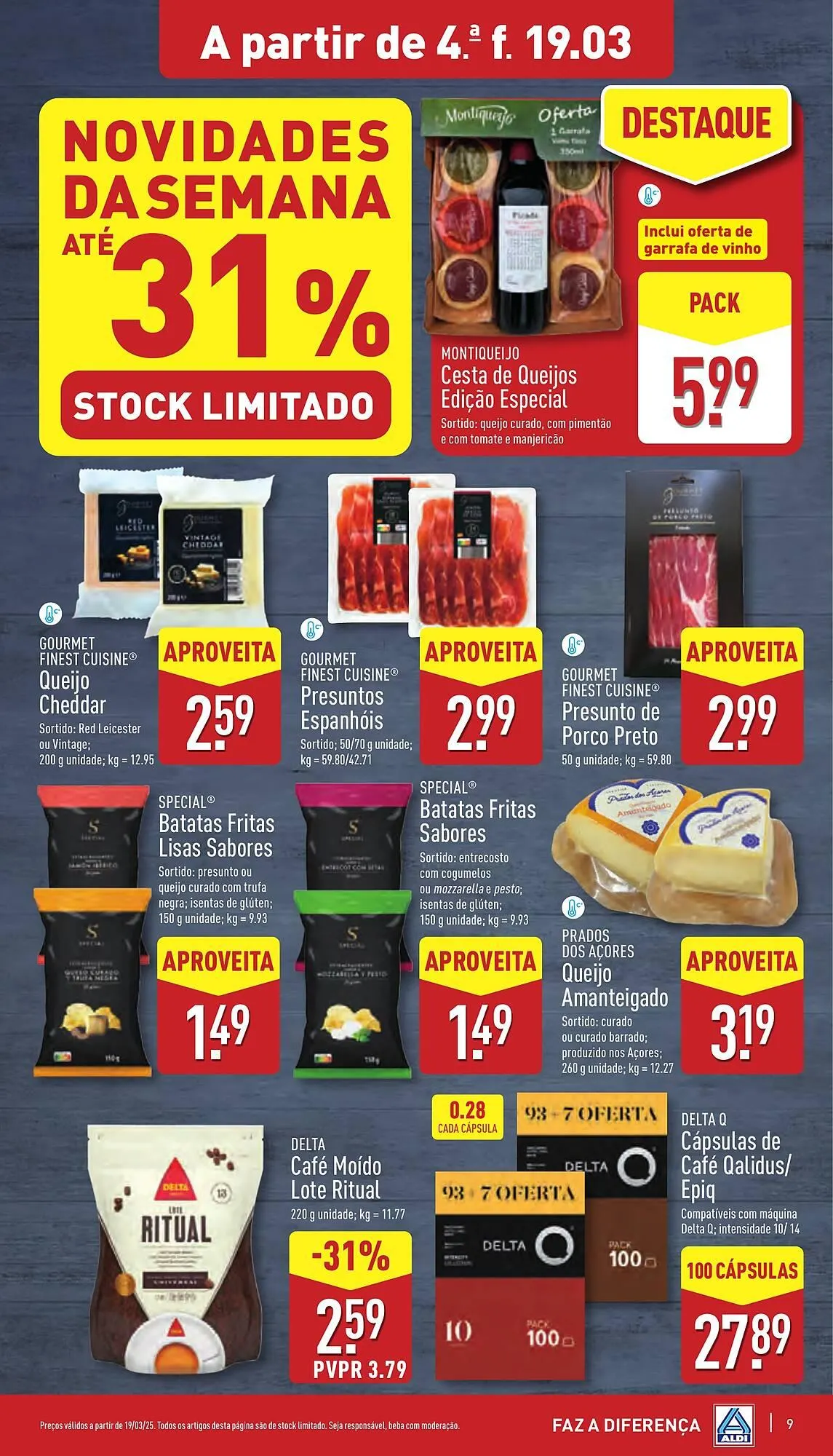Folheto Folheto ALDI de 19 de março até 25 de março 2025 - Pagina 9