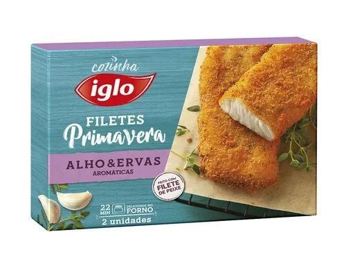 filetes iglo primavera alho e ervas 225g