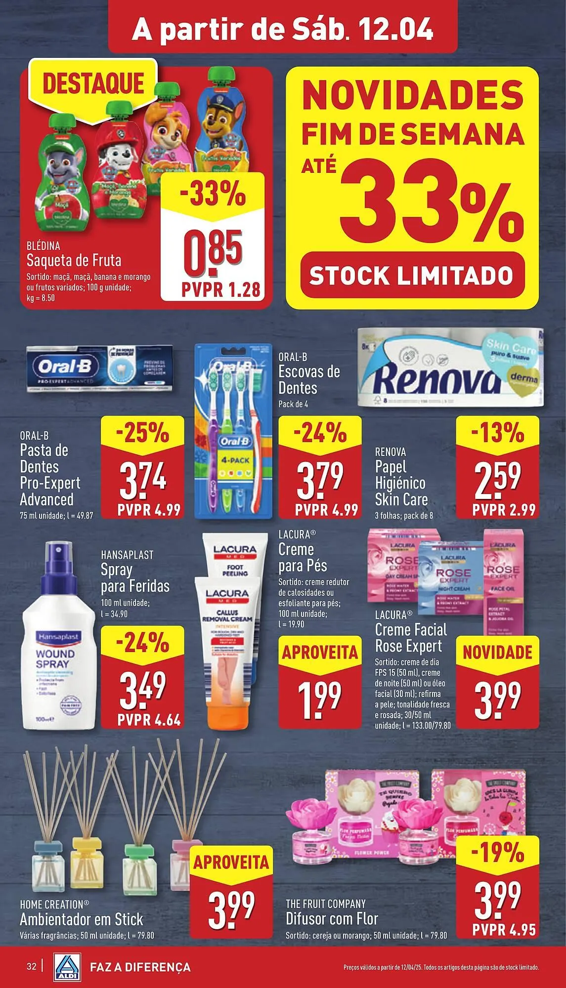 Folheto Folheto ALDI de 9 de abril até 15 de abril 2025 - Pagina 32