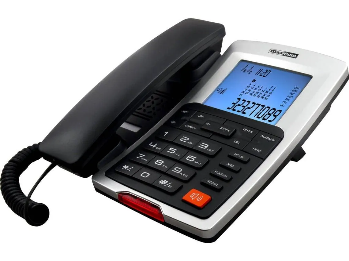 Telefone Fixo MAXCOM KXT709 Cinzento