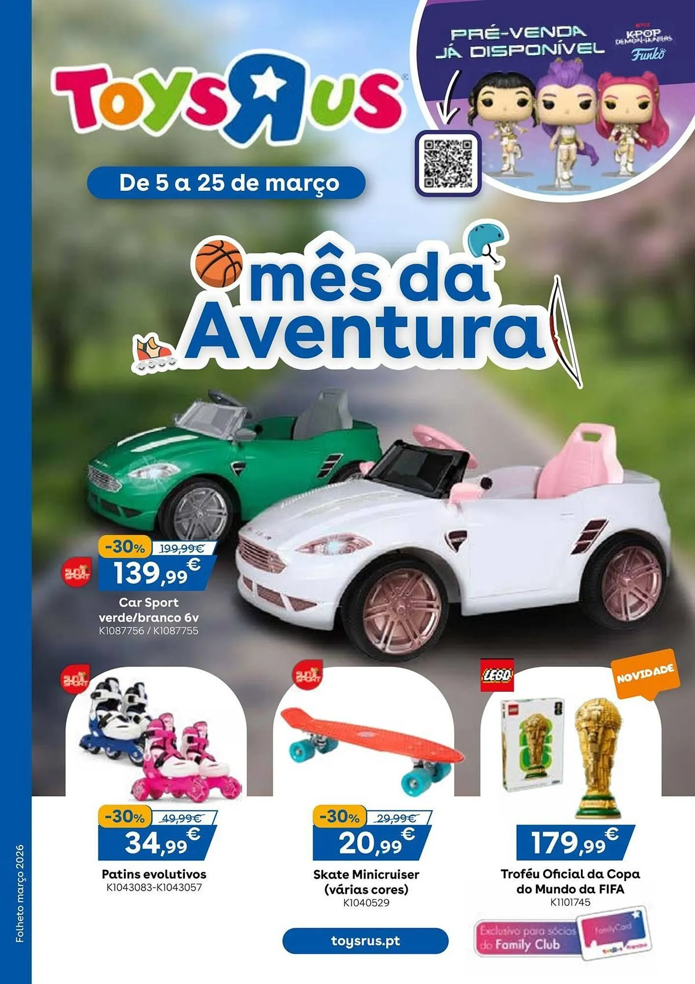 Folheto Catálogo Toys R Us de 5 de março até 25 de março 2026 - Pagina 1