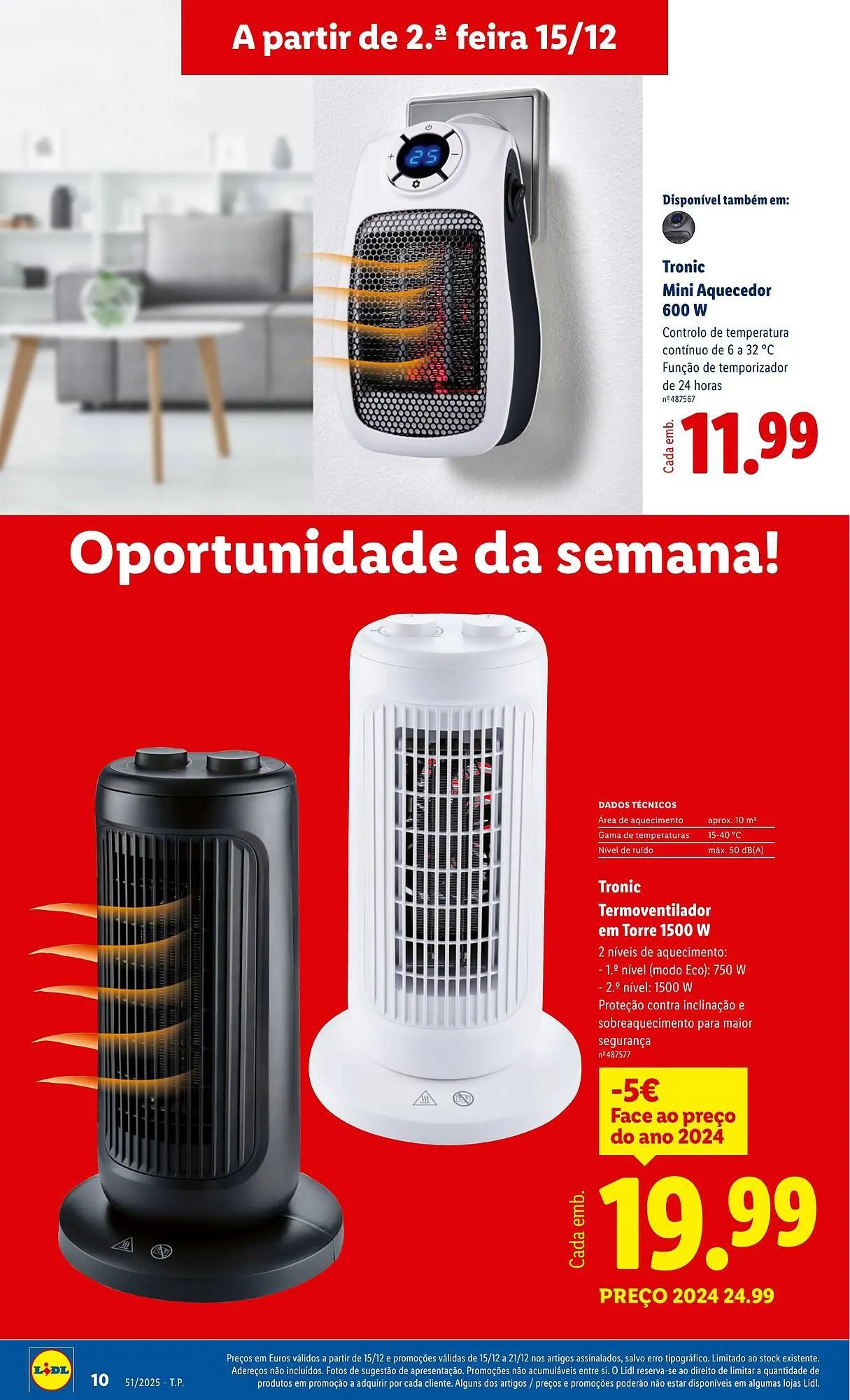 Folheto Folheto Lidl de 15 de dezembro até 21 de dezembro 2025 - Pagina 10
