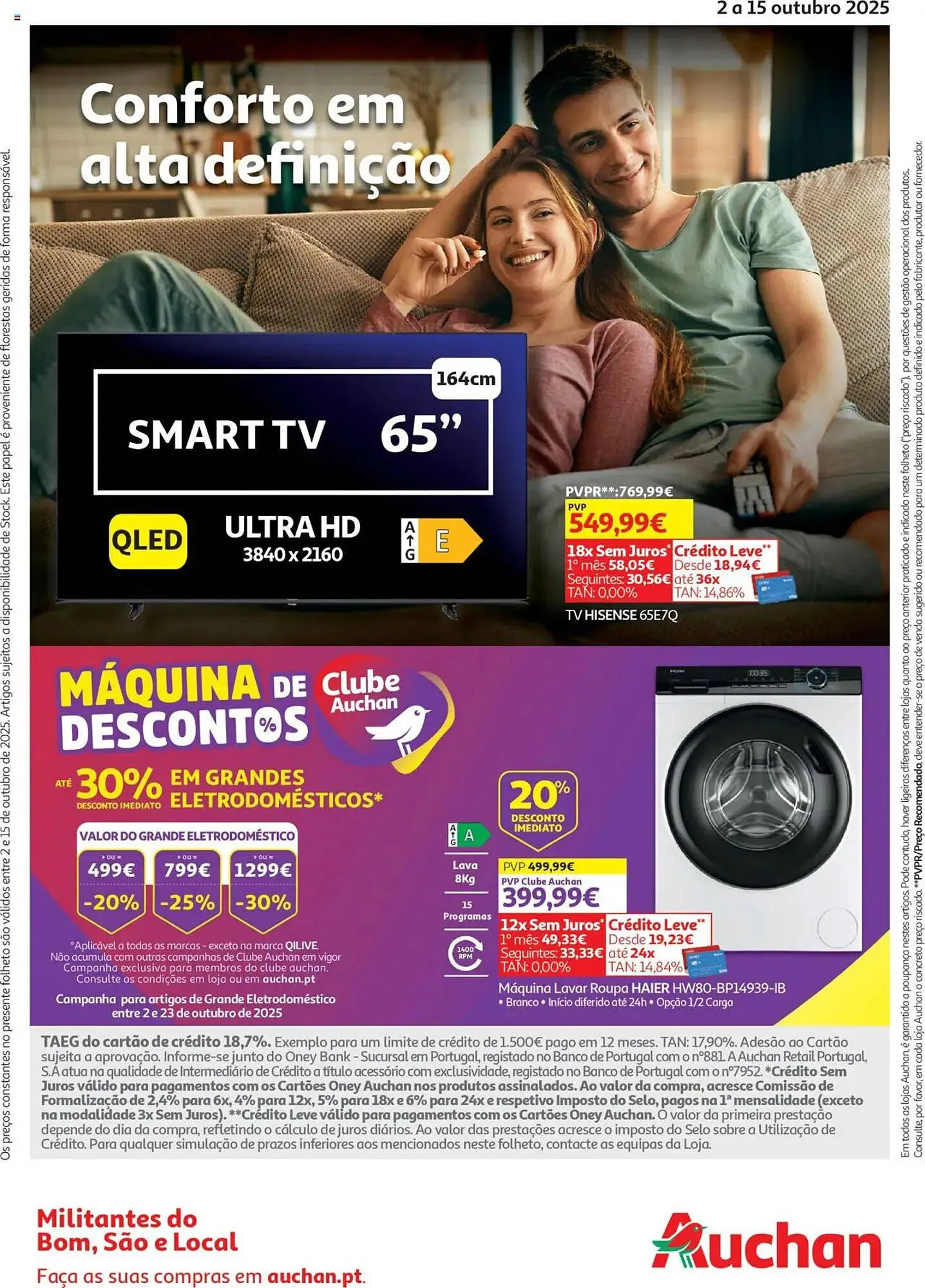 Folheto Folheto Auchan de 2 de outubro até 16 de outubro 2025 - Pagina 1