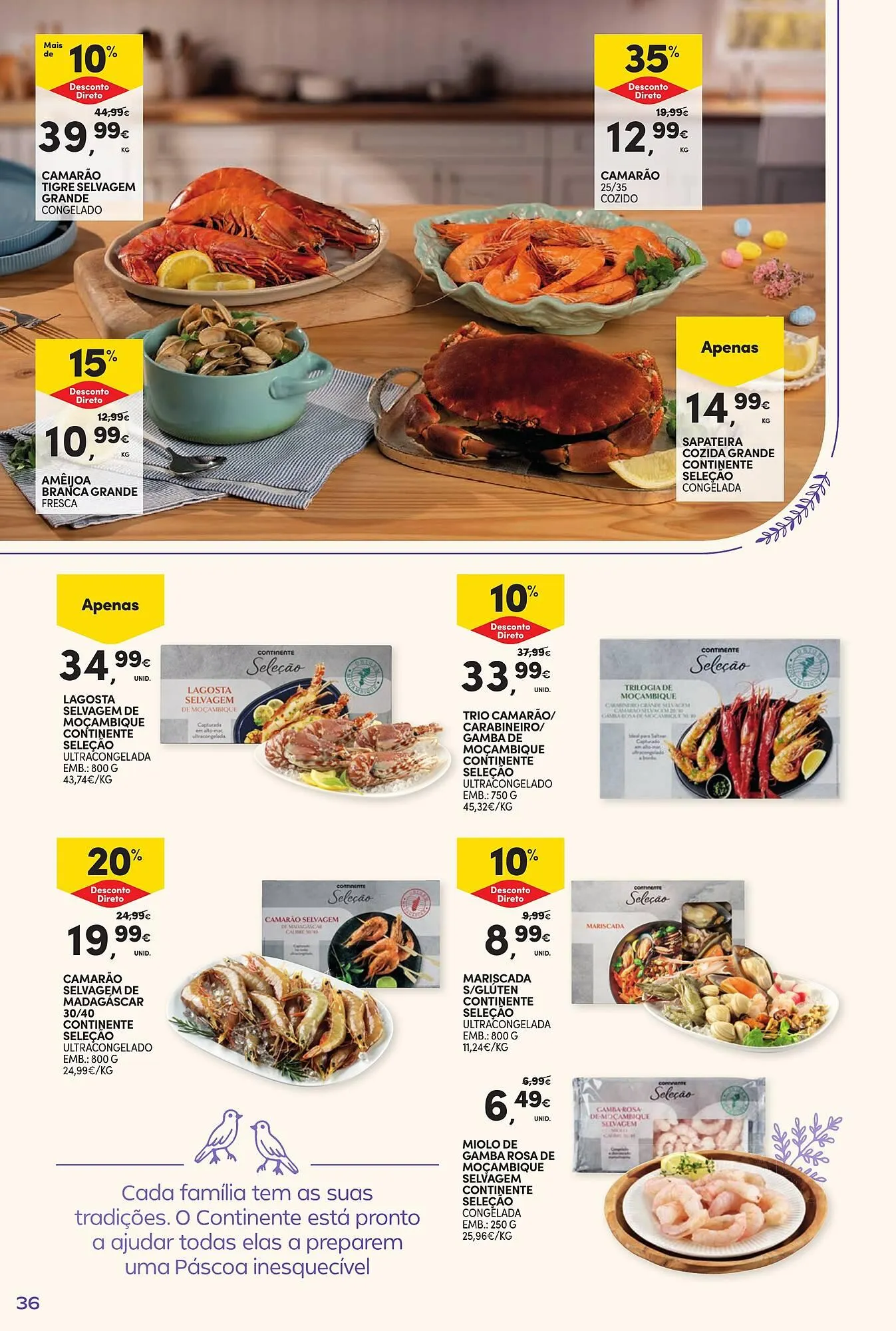 Folheto Folheto Continente de 17 de março até 5 de abril 2026 - Pagina 36