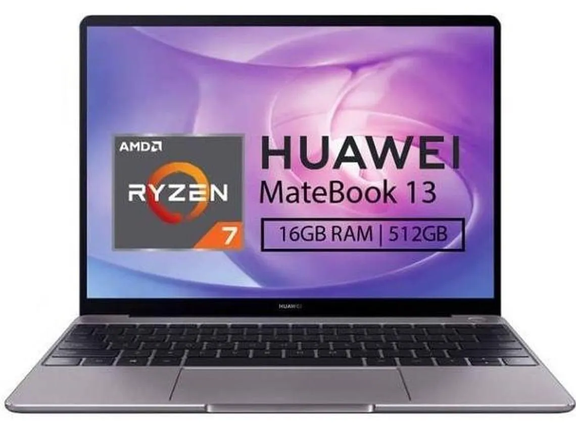 HUAWEI Portátil MateBook 13 (Outlet Grade B - 13'' - AMD Ryzen 7 - 16 GB - 512 GB SSD)