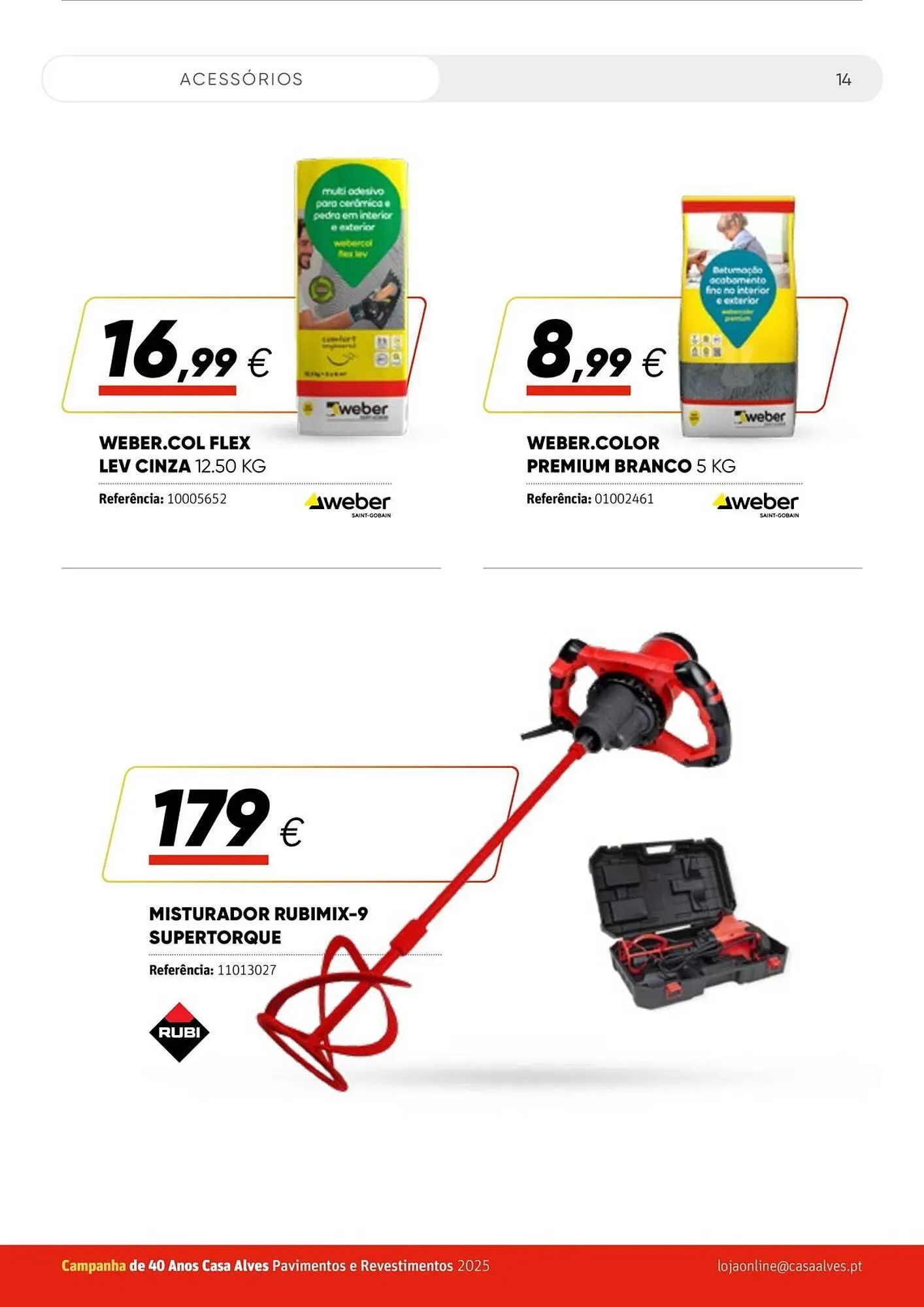 Folheto Folheto Casa Alves de 1 de abril até 31 de agosto 2025 - Pagina 14