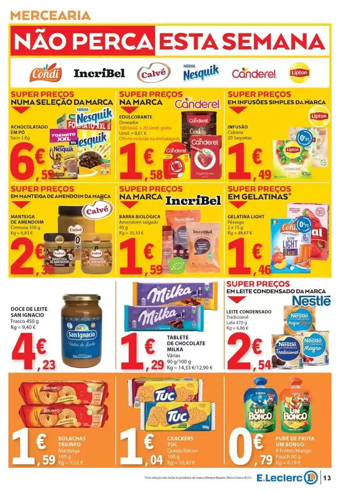 Folheto Pechinchas exclusivas de 9 de janeiro até 15 de janeiro 2025 - Pagina 13