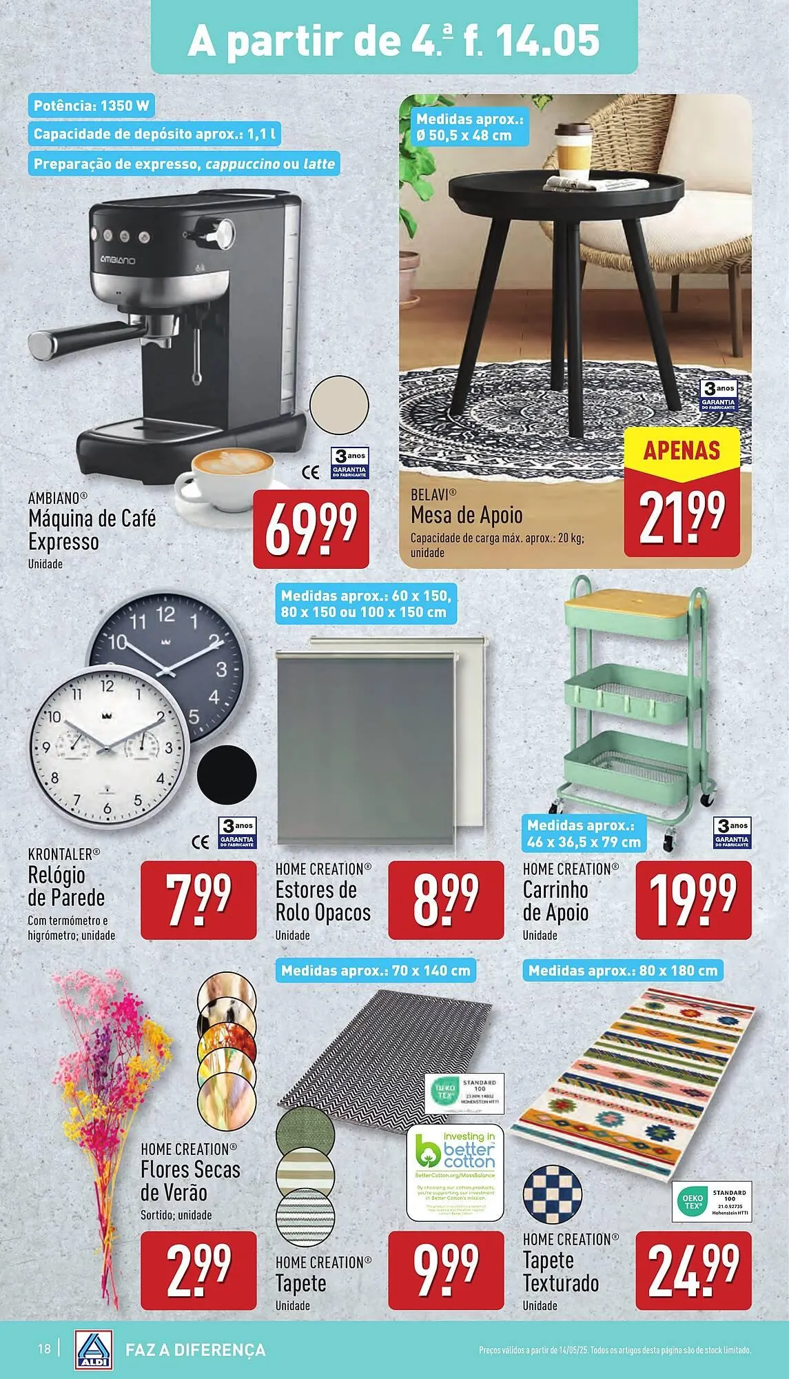 Folheto Folheto ALDI de 14 de maio até 20 de maio 2025 - Pagina 18