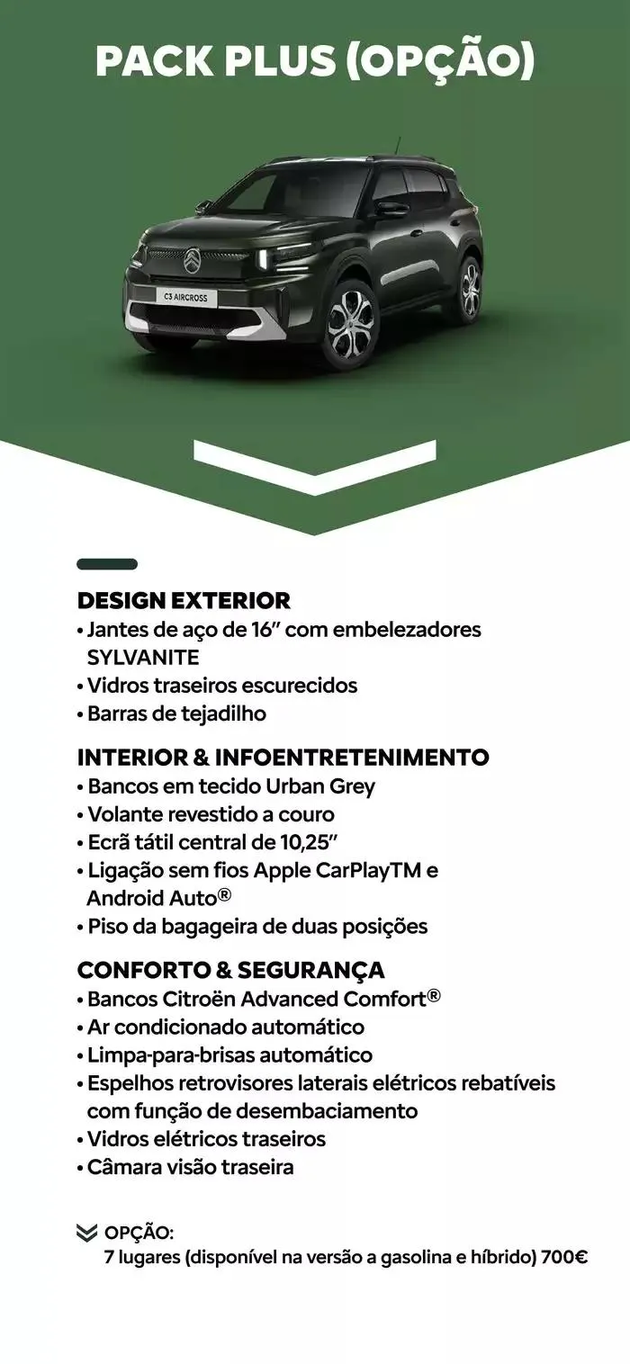 Folheto Catálogo Citroen Novo C3 Aircross de 18 de novembro até 18 de novembro 2025 - Pagina 17