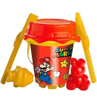 Balde + moldes para conjunto de praia Super Mario - UNICE