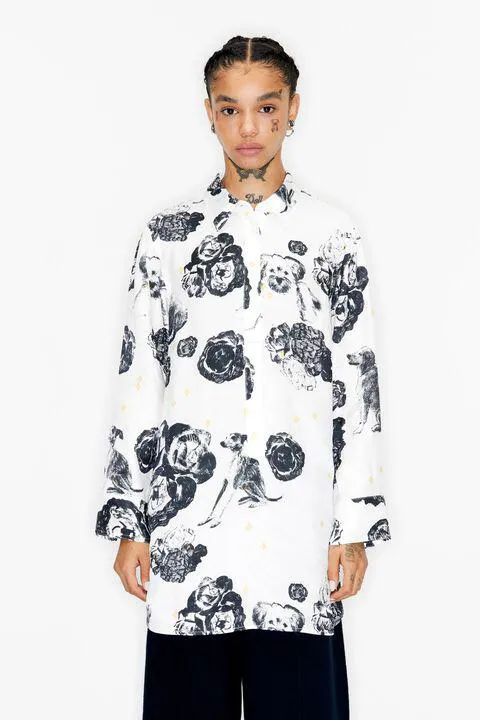 Camisa oversize Dog copy star