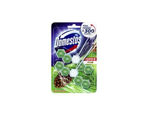 bloco sanitário domestos power 5 pinho 2x55g