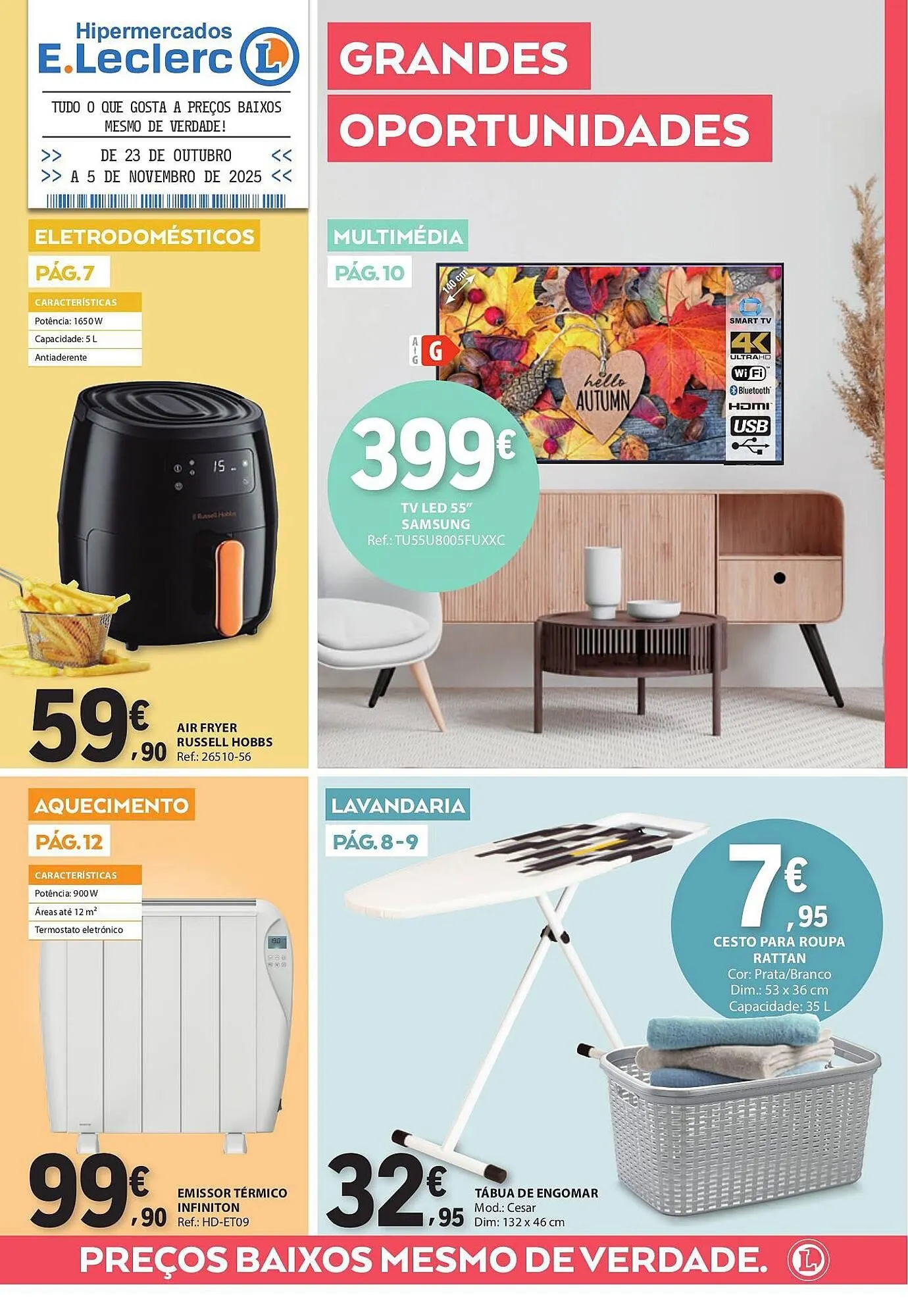 Folheto Folheto E.Leclerc de 23 de outubro até 5 de novembro 2025 - Pagina 1
