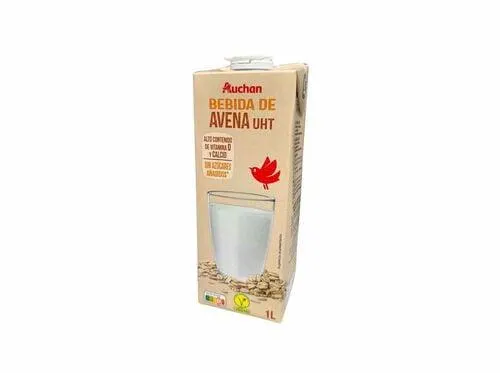 bebida auchan aveia s/açúcares 1l