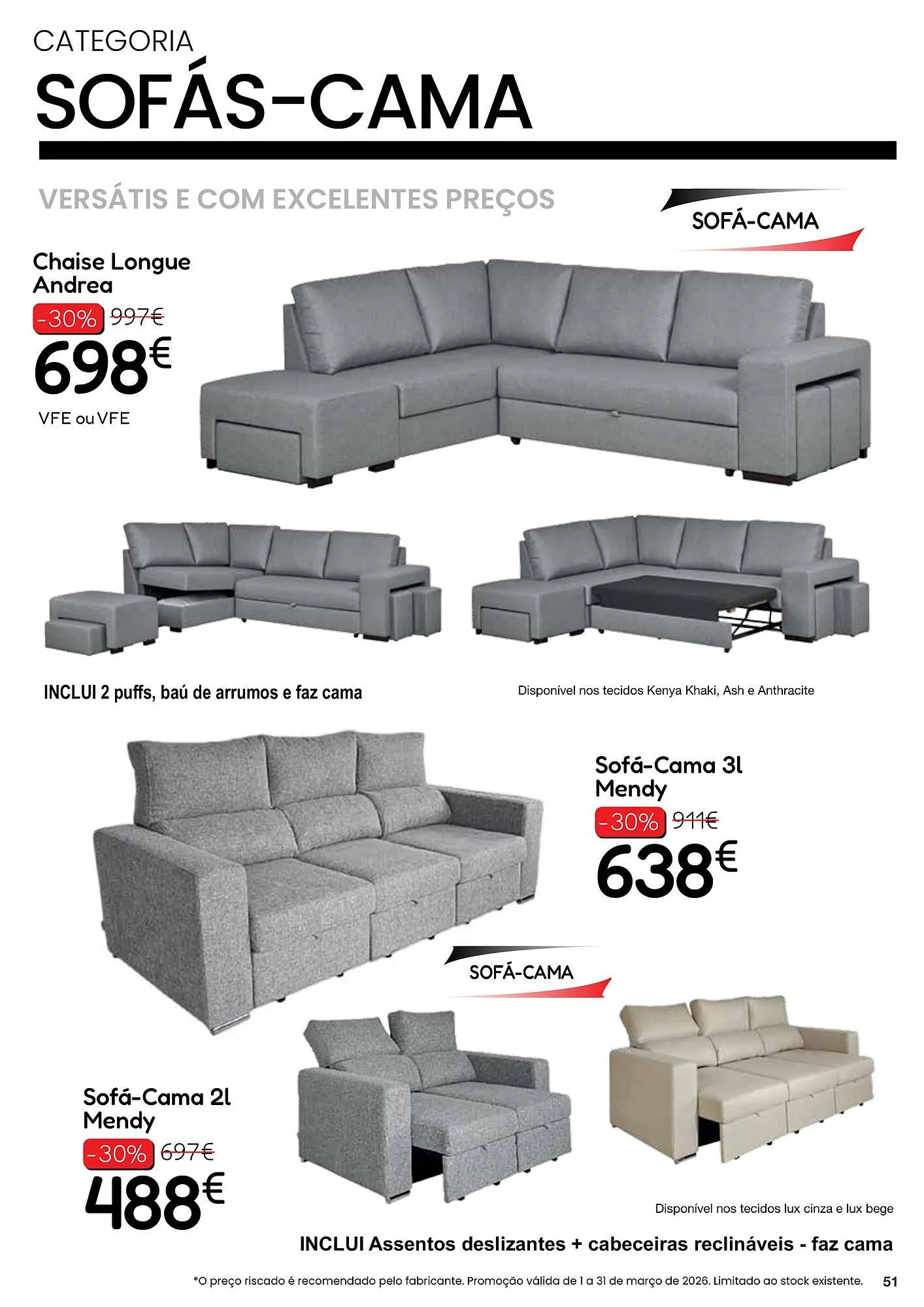 Folheto Folheto Hiper Centro do Móvel de 5 de março até 31 de março 2026 - Pagina 51