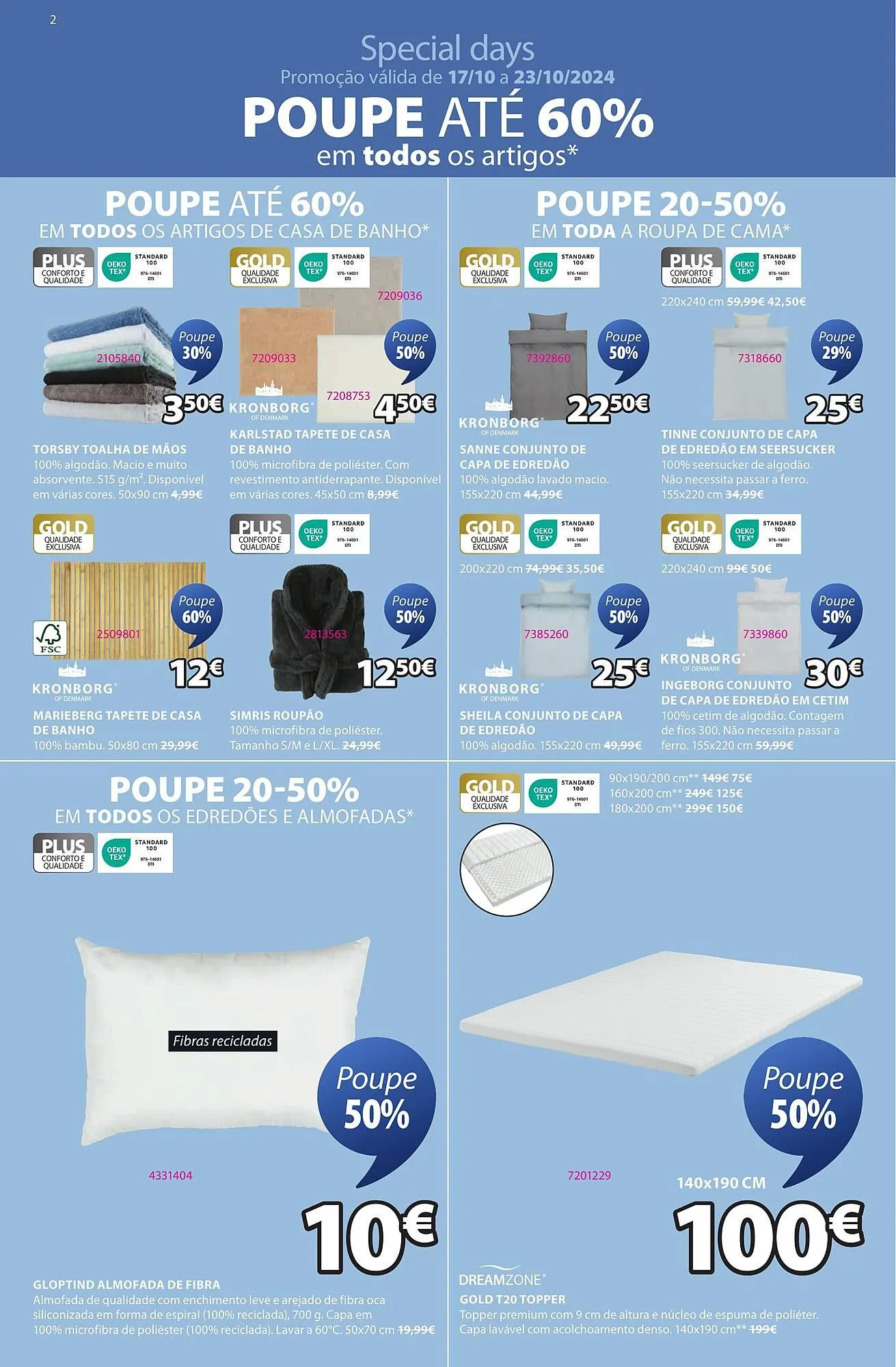 Folheto Folheto JYSK de 17 de outubro até 1 de novembro 2024 - Pagina 2