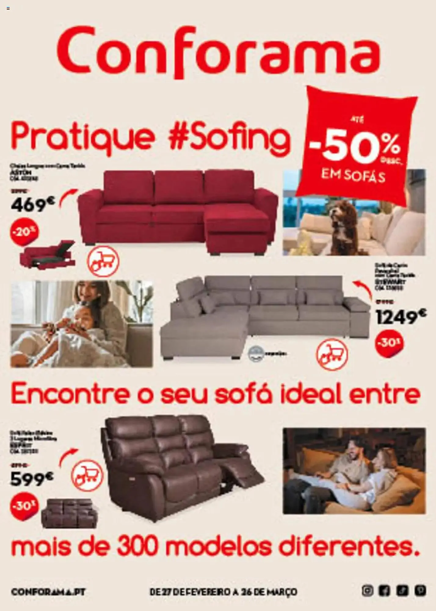 Folheto Folheto Conforama de 27 de fevereiro até 26 de março 2025 - Pagina 1