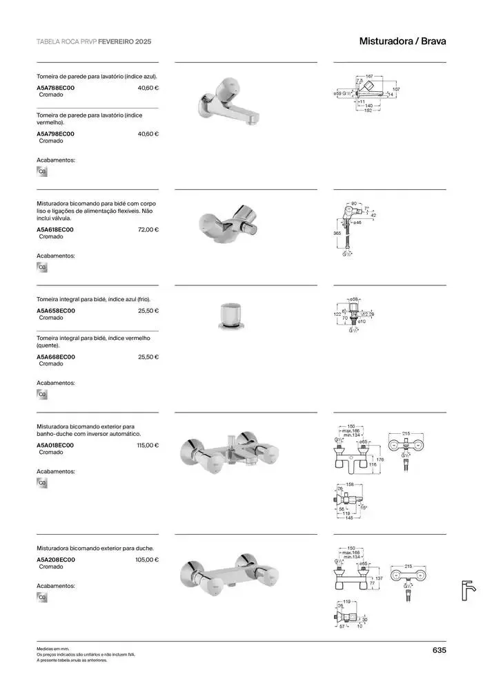 Folheto Soluções de Banho  de 6 de janeiro até 31 de dezembro 2025 - Pagina 637