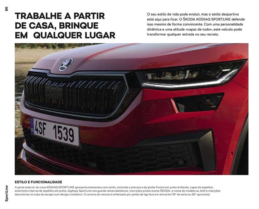 Folheto Škoda Kodiaq de 6 de setembro até 6 de setembro 2024 - Pagina 86