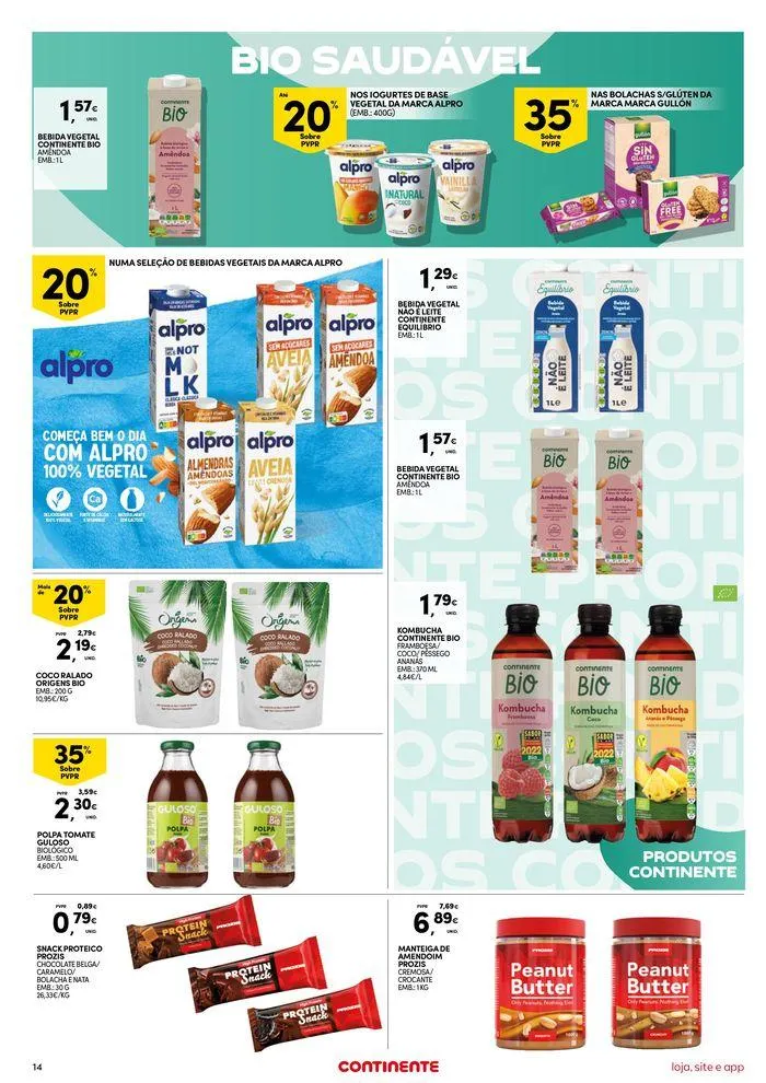 Folheto Continente Bom Dia: É de quem não se poupa de poupar de 8 de agosto até 12 de agosto 2024 - Pagina 14