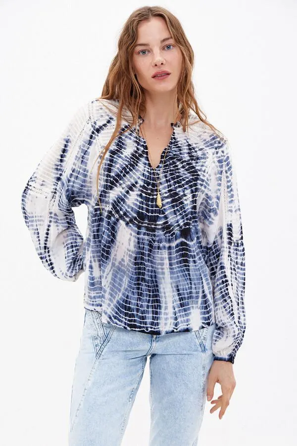 Elsa. Blusa fluida tie dye