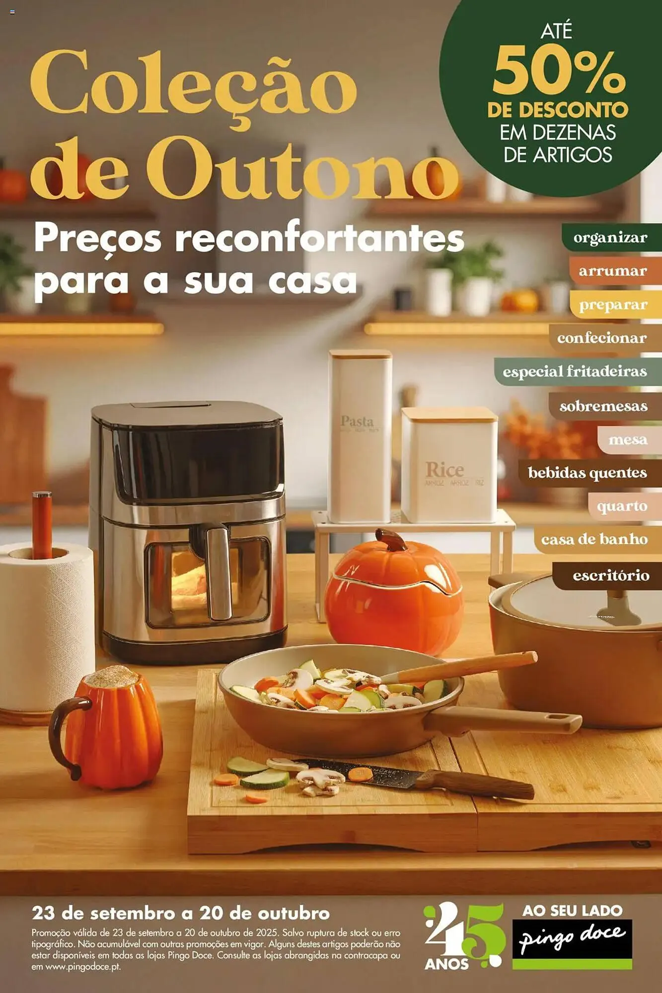 Folheto Folheto Pingo Doce de 23 de setembro até 21 de outubro 2025 - Pagina 1