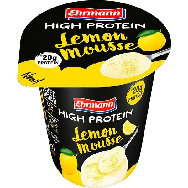High Protein Mousse Limão embalagem 200 g Ehrmann