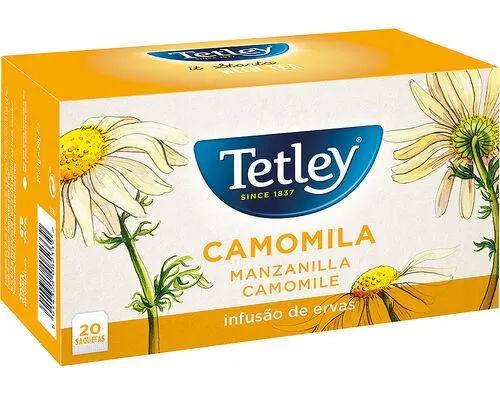 infusão tetley camomila 20 saquetas