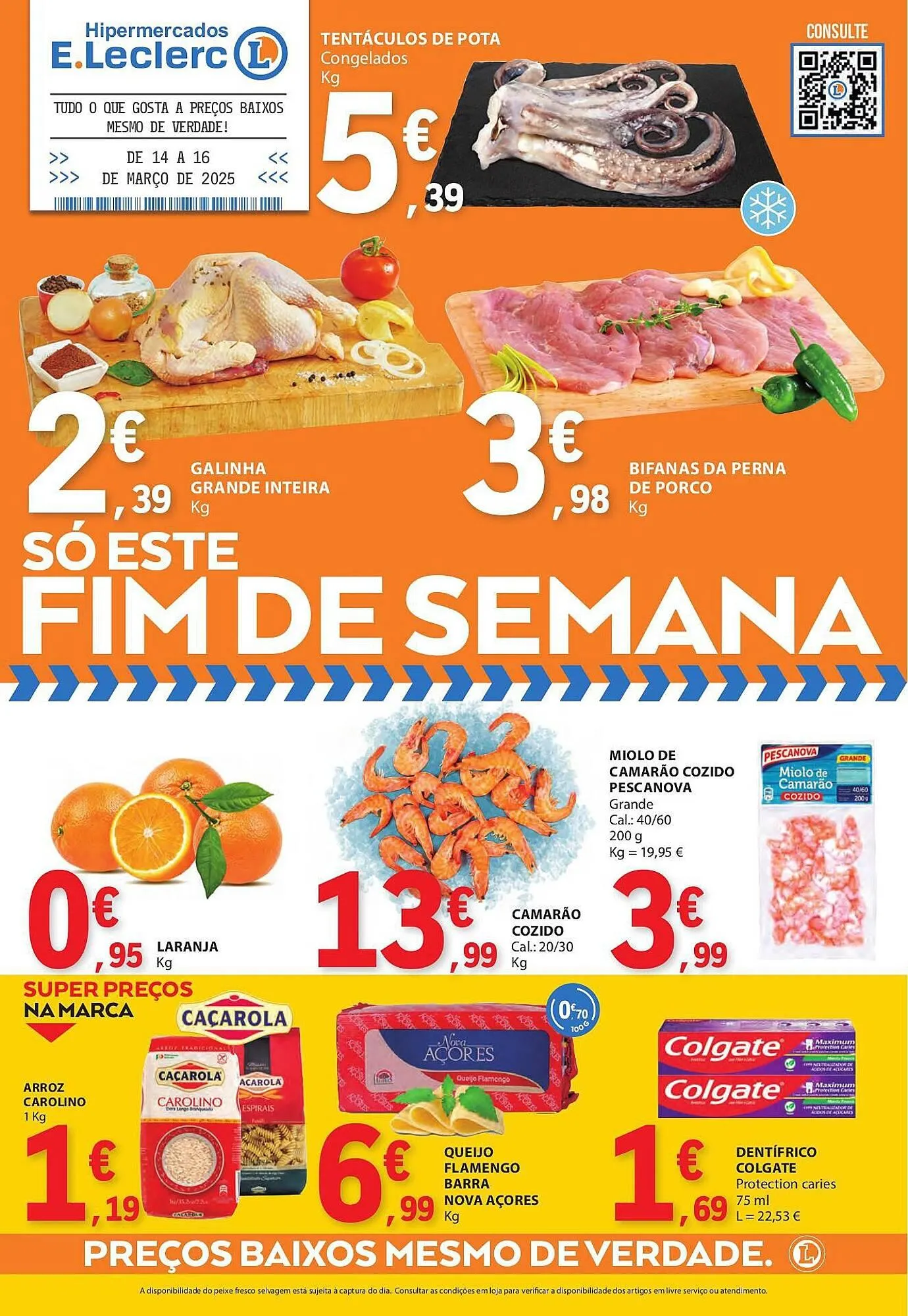 Folheto Folheto E.Leclerc de 14 de março até 16 de março 2025 - Pagina 1